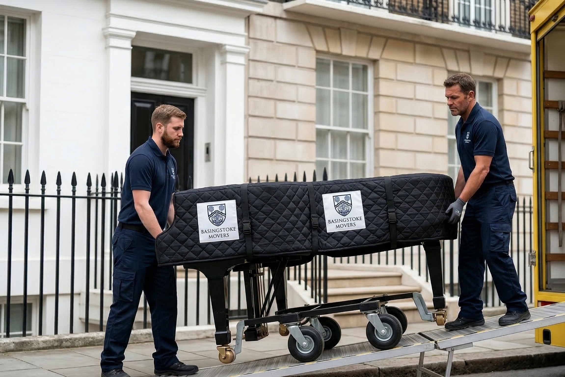 Piano removals Basingstoke. Basingstoke Movers professional piano moving service